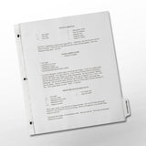 Baker's Recipe Organizer Kit: LONG Index Tabs - Architectural Version